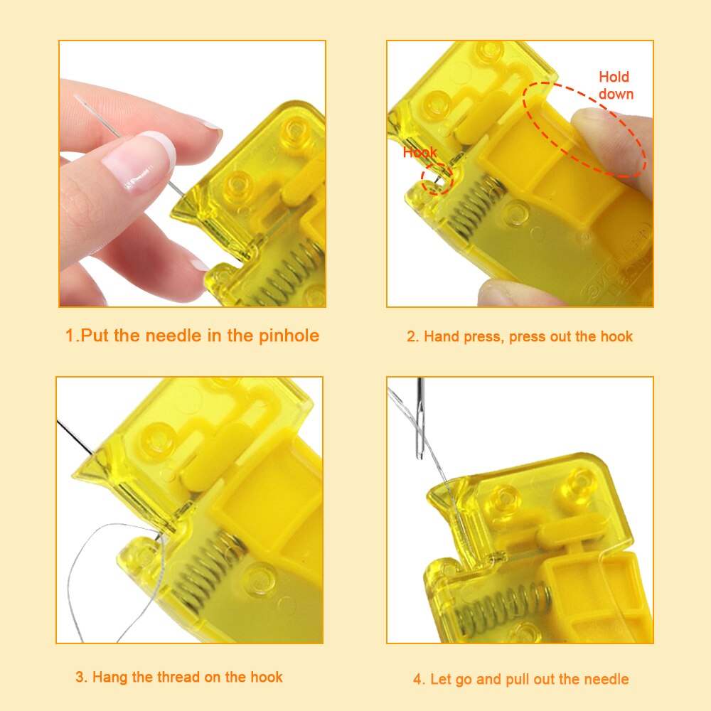 Automatic Needle Insertion Threader Auto Sewing Needle Device Hand Machine DIY Needle Recognition Parts Elderly Household Tool