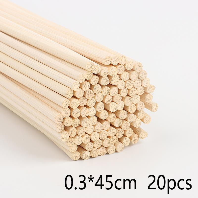 20-50 Stuks Natuurlijke Diy Houten Stokken Handgemaakte Extra Dikke Rotan Aromatherapie Diffuser Refill Sticks Houtbewerking Rotan Stok: Army Green