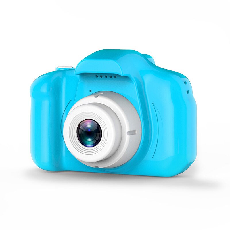 Børnekamera digitalt multifunktionelt 1080p hd skærm foto video lille barn legetøj kamera fødselsdag udendørs spil fotoаппарат: Blå