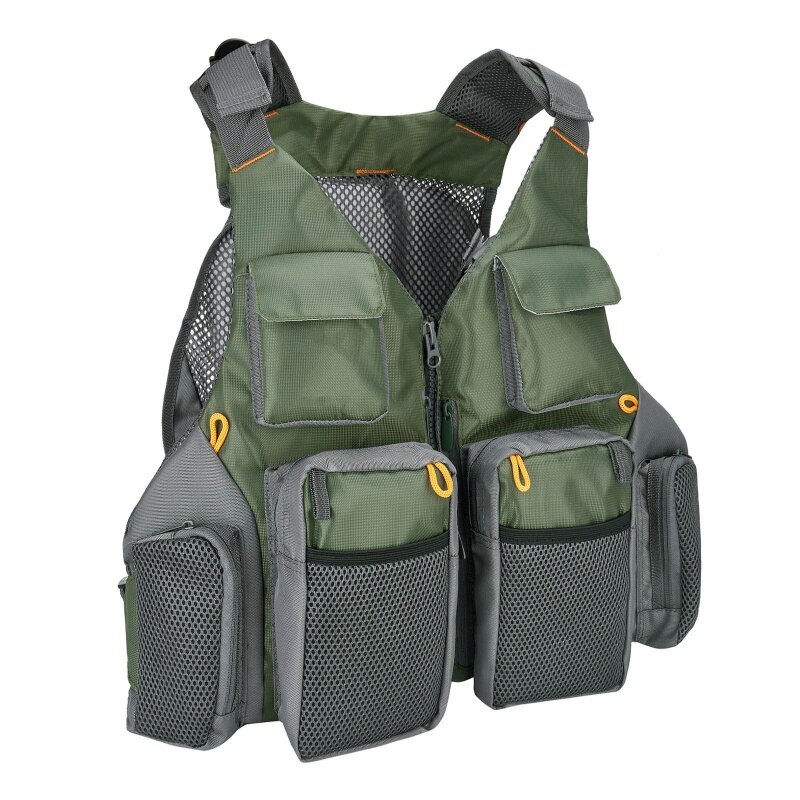 Outdoor Fishing Vest Sailing Life Jacket Vest Epe Foam Floating Kayak Life Safety Jacket Adjustable Vest: B