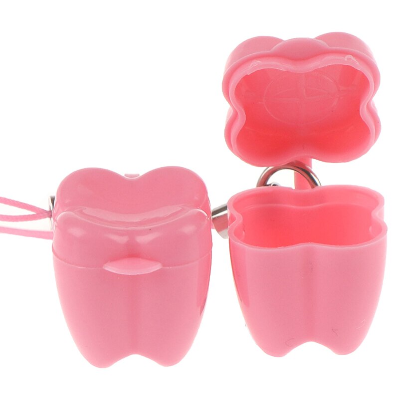 5Pcs Plastic Baby Milk Teeth Case Teeth Box Deciduous Flower Shape Baby teeth box Baby changing teeth storage box