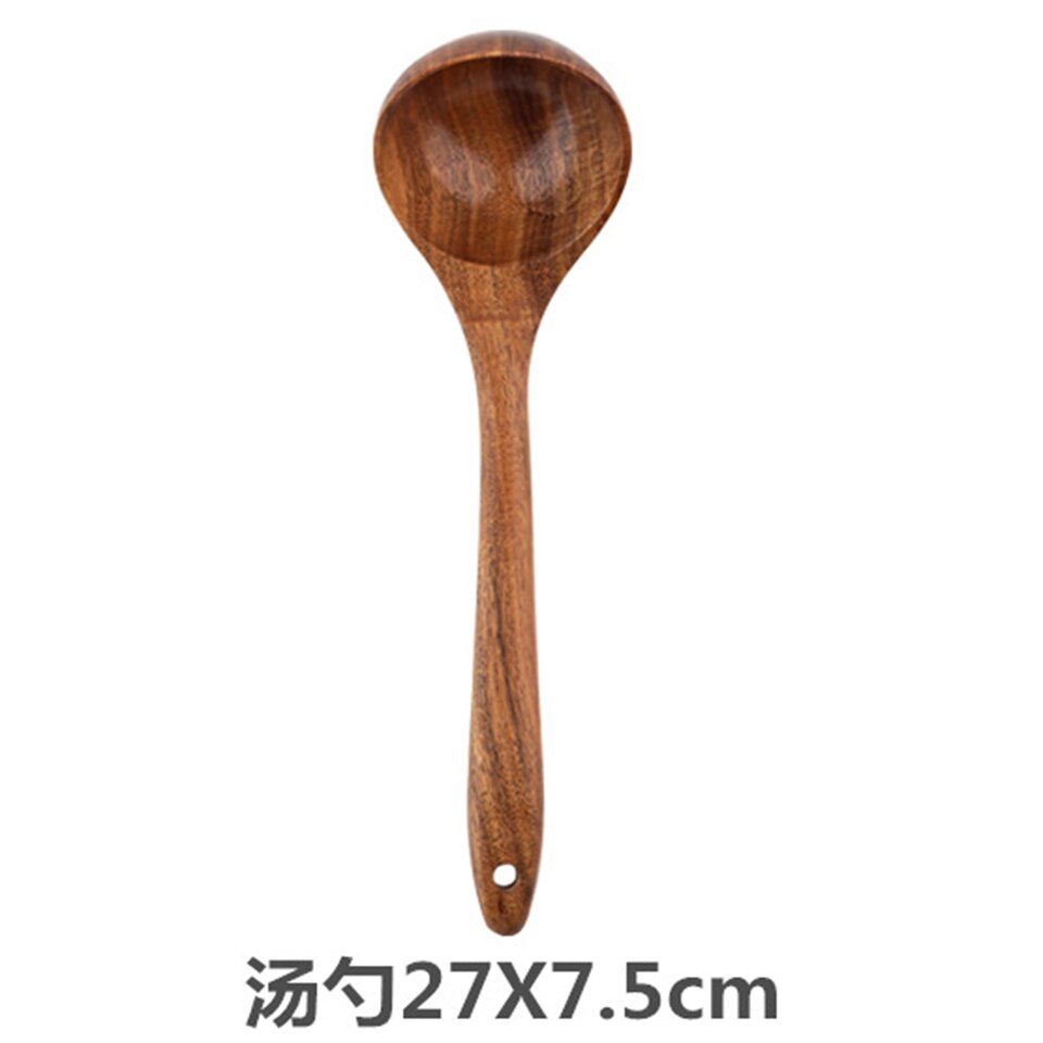 Transhome-ustensiles de cuisine en Silicone, spatule de cuisine, grattoir de cuisine, viande, œufs, pelle à Pizza large, outil de cuisine antiadhésif: wood spoon