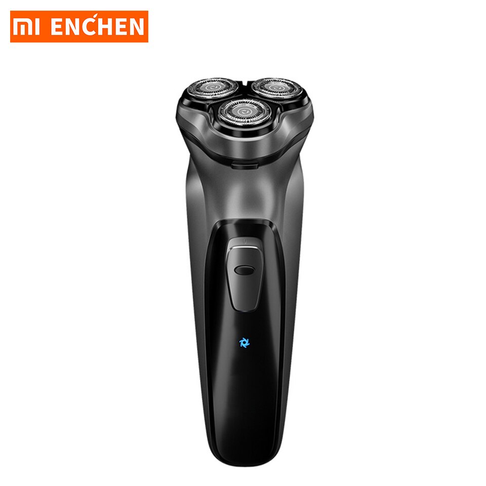 Afeitadora eléctrica Xiaomi Enchen para hombres, afeitadora de barba, cortadora de barba, BlackStone, afeitadora facial 3D, afeitadora de barba tipo C, cortadora recargable por USB: Plata