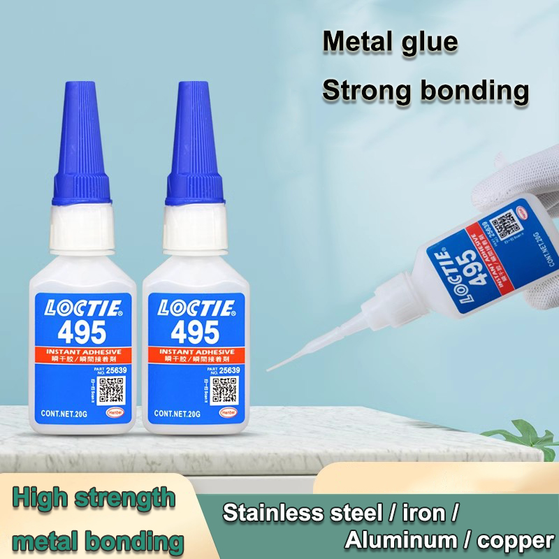 495 Instant Strong Super Glue Universeller Sekundenkleber Mighty Instant Glue für Harz, Keramik, Metall, Glas, schnell trocknend