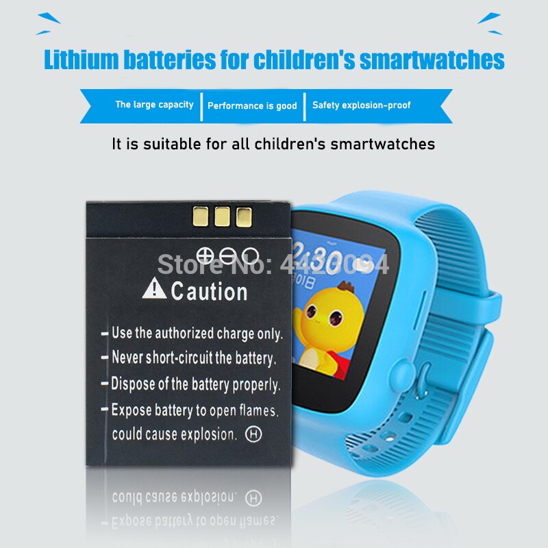 Smart watch batteri lq -s1 3.7v oppladbart batteri 380 mah for smart watch meter  qw09 dz09 w8 a1 v8 x6 litium batterier