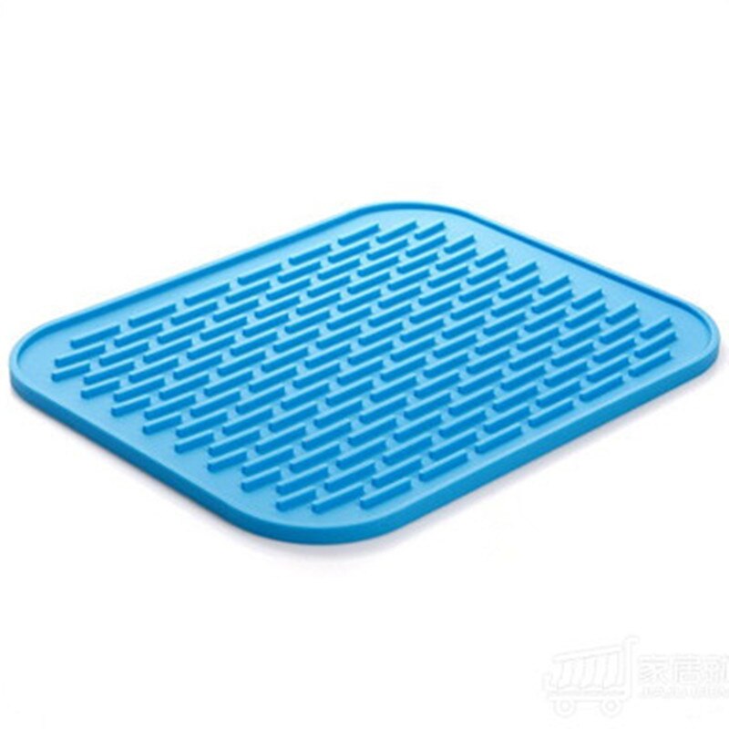 1Pc Rechthoek Hittebestendige Mat Siliconen antislip Trivet Pot Pan Houder Mat Pad Voor Keuken Accessoires