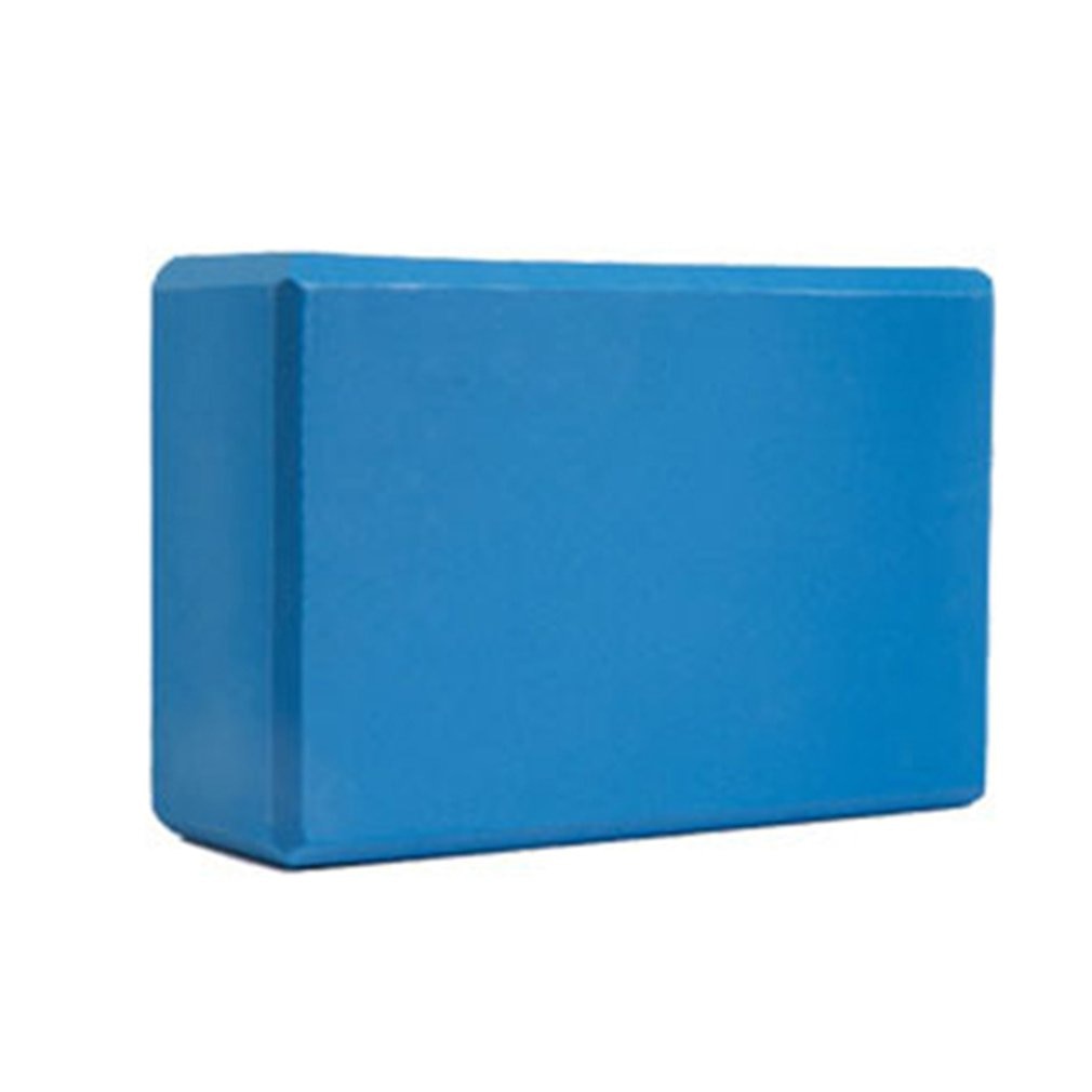 Fitness Pilates femme haute densité anti-dérapant EVA Fitness entraînement brique blocs Stretch ceinture Yoga renforcer: Bleu