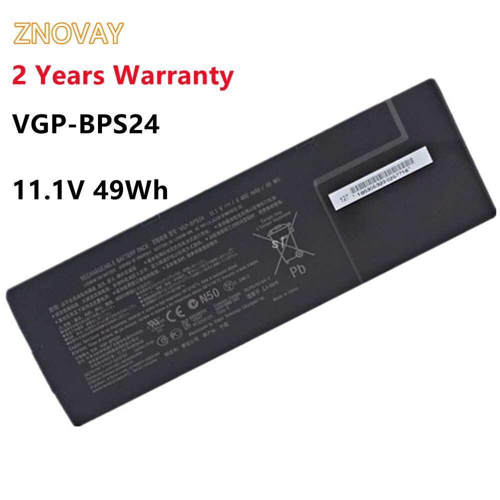 ZNOVAY Battery VGP-BPS24 For Sony VAIO SVS13 SVS13115 SVS13117 SVS13118 SVS13119 SVS13123 SVS13125 SVS13126 VGP-BPL24