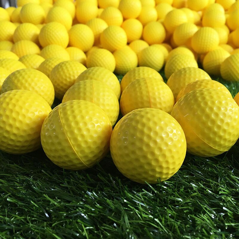 Golfbold pu solide bløde bolde indendørs træningsbold sport træningsrum skumkugler  h7jp