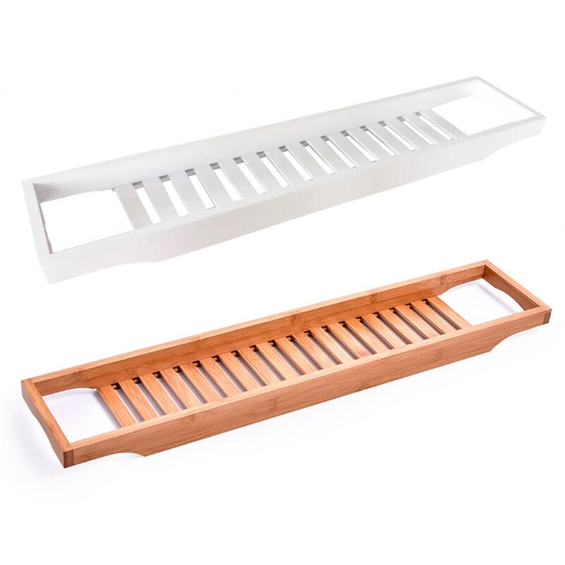 plateau de baignoire en bambou, organisateur de salle de bain douche, maison SPA support de rangement en bois pour livre porte-vin, accessoires de Table de bain