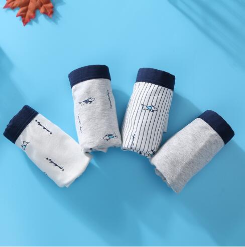 Spædbørn børn baby drenge bomulds boxershorts tegneserieundertøjsshorts til småbørn børn 4 stk/pakning