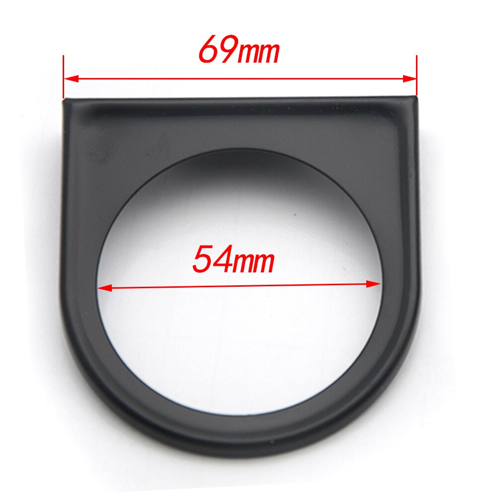 2" 52mm Universal Car Black Analog Ammeter AMPS Meter Gauge 60A White LED Light