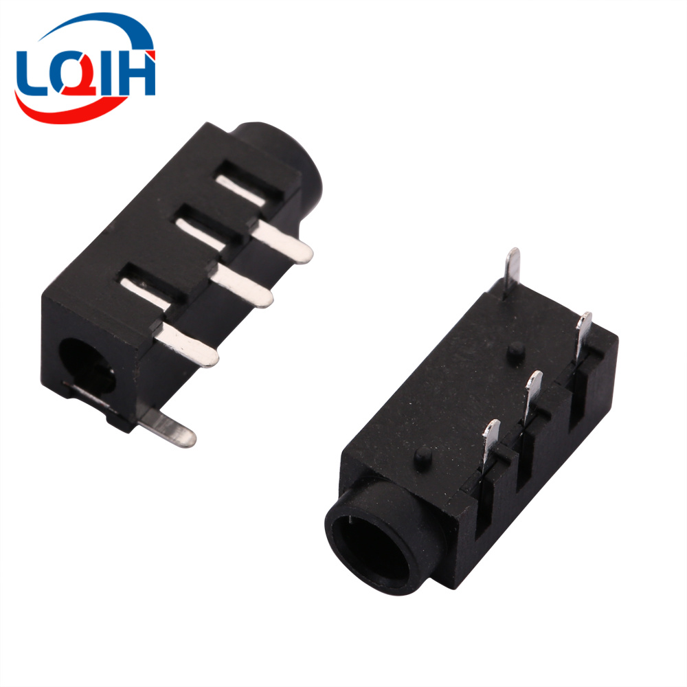 10 Uds 2,5 3,5 MM conector para auriculares Audio Video hembra conector estéreo de doble canal conector estéreo montaje en Panel de soldadura PJ-210B PJ-392: Rojo