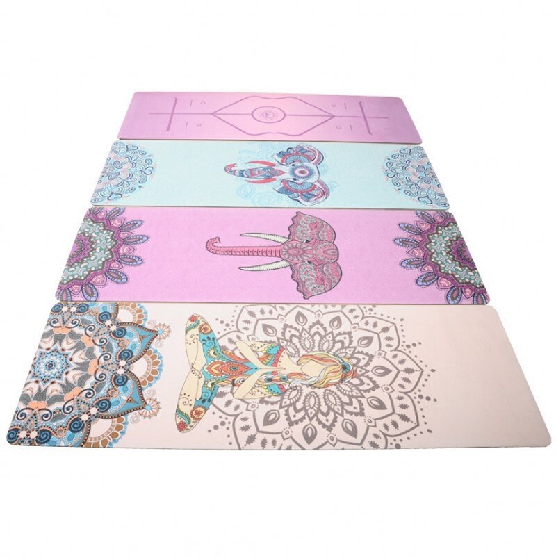 AMYOGA Yoga Mat - 183x61cm - TPE, Suede, Natural Rubber - Non-slip, Sweatproof, Body Alignment
