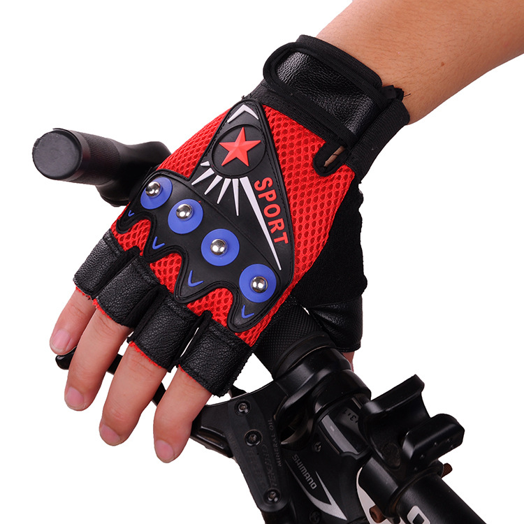Neue Radfahren Handschuhe Halb Finger Guantes Luvas Motorrad Fahrrad Atmungsaktive Anti-slip MTB Bike Fitness Sport Training Handschuh: Freier Raum