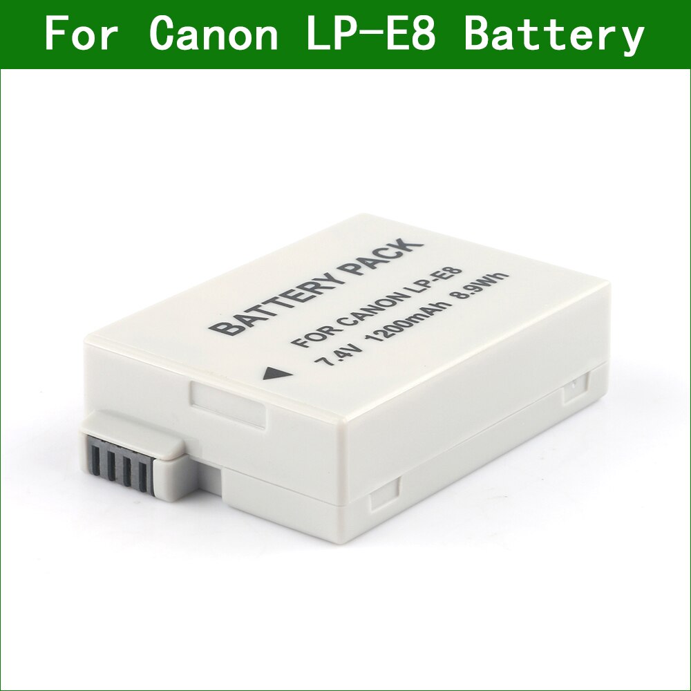 Lanfulang LP-E8 Lp E8 LPE8 Digitale Camera Batterij Voor Canon Eos 550D 600D 650D 700D Kus X4 X5 X6i X7i rebel T2i T3i T4i T5i