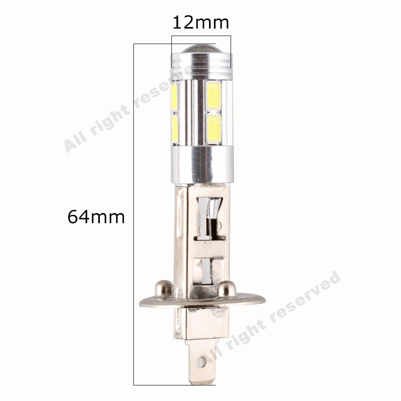 H1 LED-lampen Super Helle Hohe Leistung H3 10-SMD 5630 Auto LED Auto Nebel Signal Schalten Licht Fahren lampe Weiß Gelb verrotten D45
