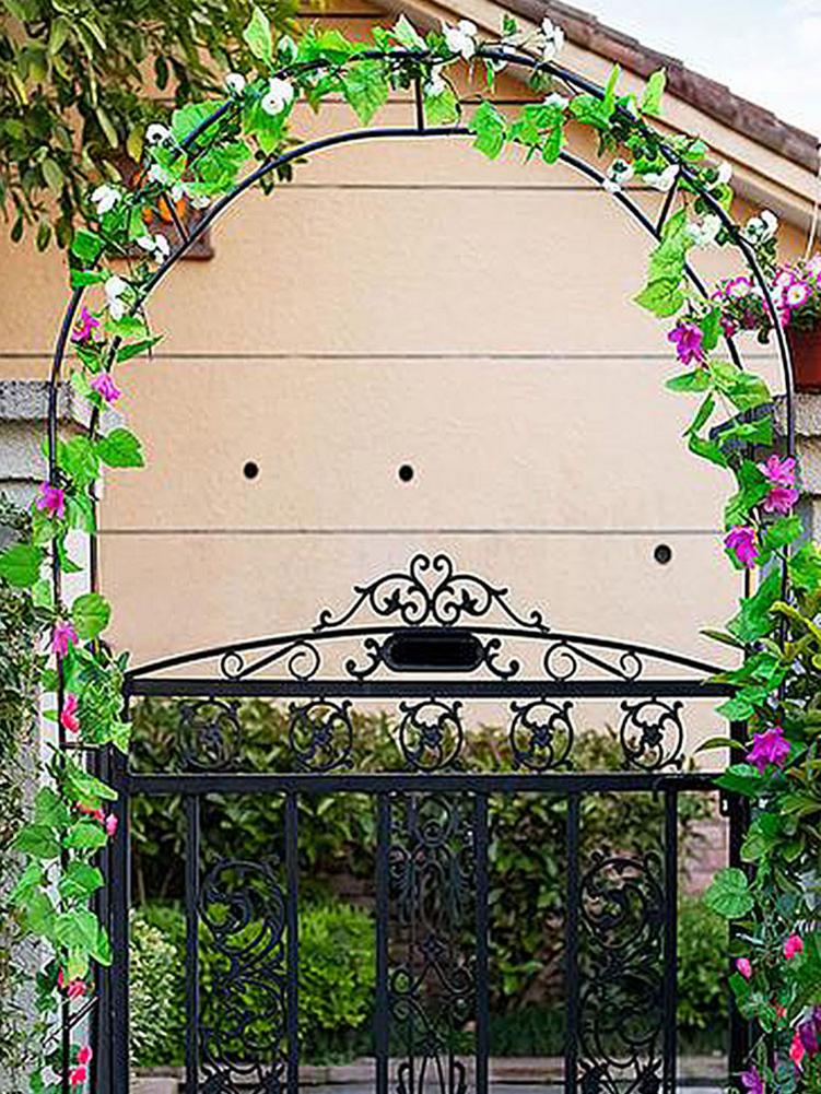 1 Set Metal Arch Wedding Garden Climbing Plant Bridal Party Decoration Wedding Balloon Door Arch Balcony Flower Climbing Frame