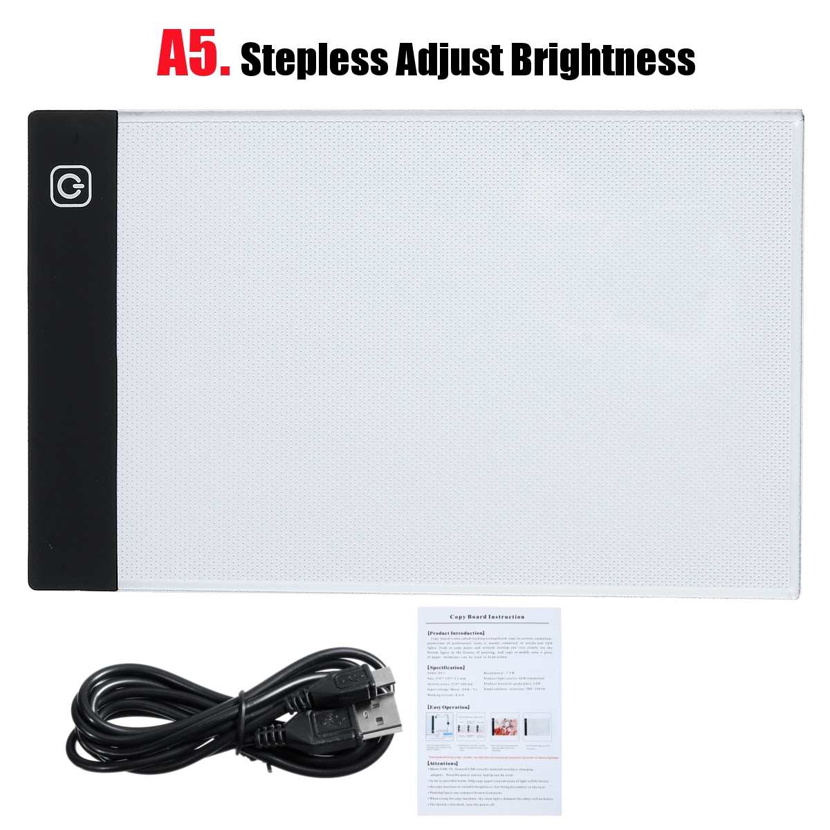 A4 Three Level Dimmable Led Light Pad,Tablet Tools Diamond Painting Accessories Diamond Embroidery Eye Protection A5 Size: A5 Promise dimming