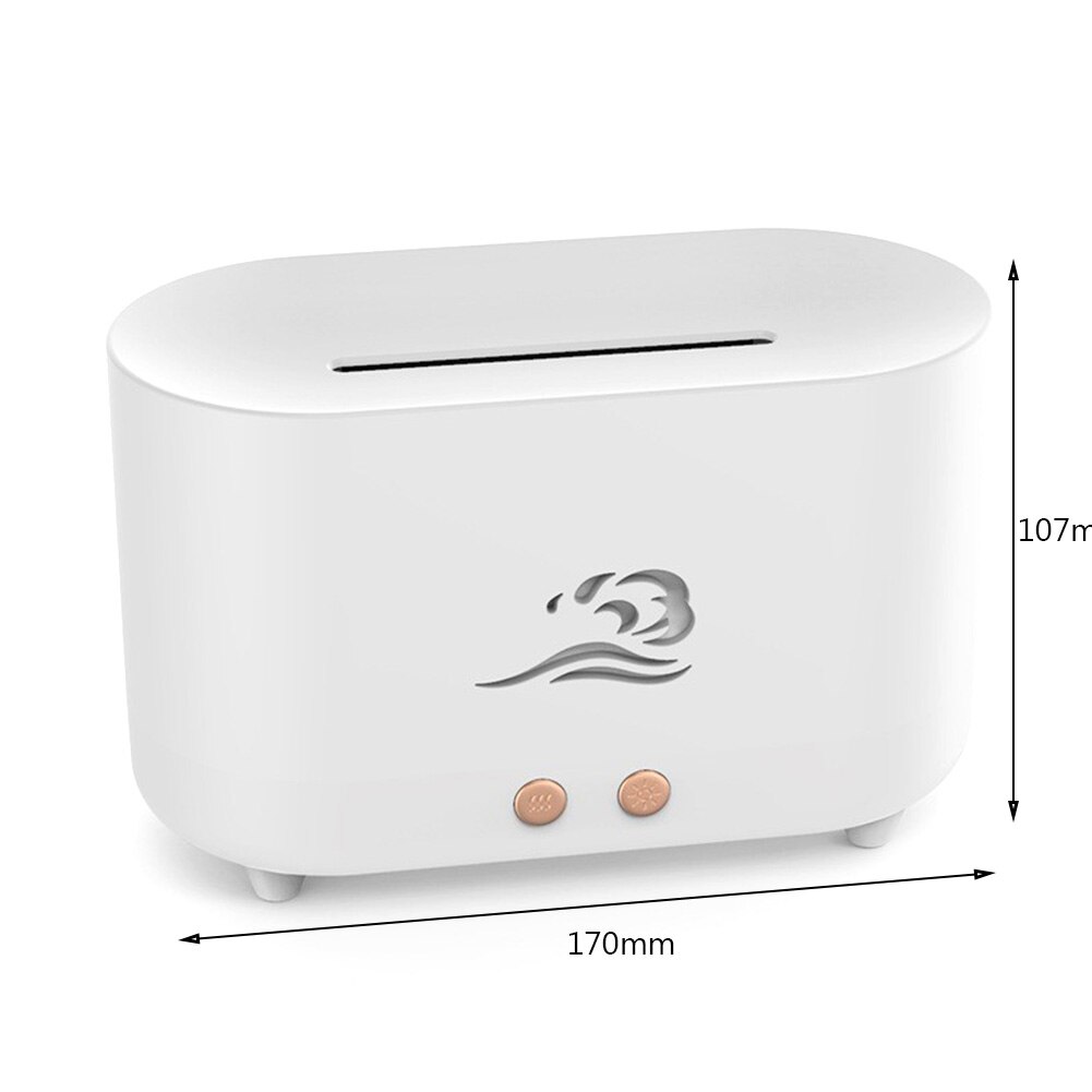 Draagbare Mute Vlam Licht Luchtbevochtiger Stille Aroma Diffuser Huishoudelijke Kantoor Kamer Water Mist Maker Essentiële Oliën Spuit: G