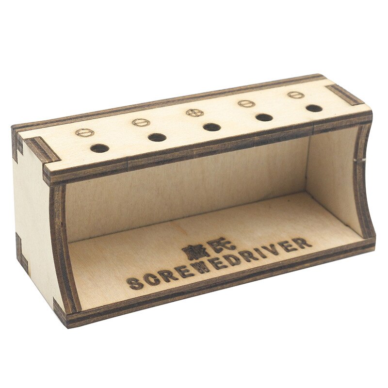 1 Juego de destornillador de reloj de acero inoxidable plano y hoja cruzada de 0,8 Mm a 1,6 Mm con soporte