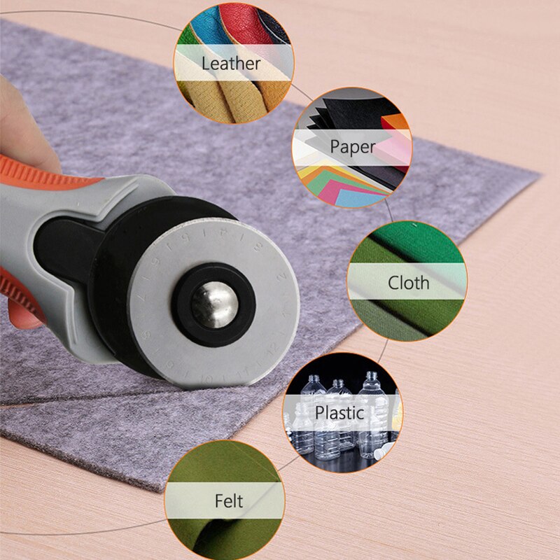 Rad Messer rotierend Cutter Mit 45mm kreisförmig schneiden Klinge Zubehör für DIY Leder Papier Stoff Schneiden Werkzeug Schneider Liefert