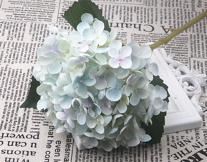 Dia 20cm stor størrelse kunstig hortensia gren silke blomst hjem dekoration bryllup: 5