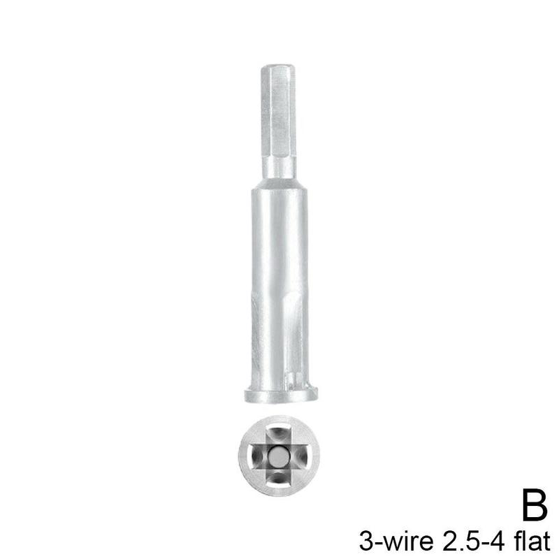 Cables de electricista totalmente automáticos, Conector de cable libre de pelado, combinado para 2,5/4/3/5 líneas cuadradas, F1U8: 3 lines 2.5-4 square