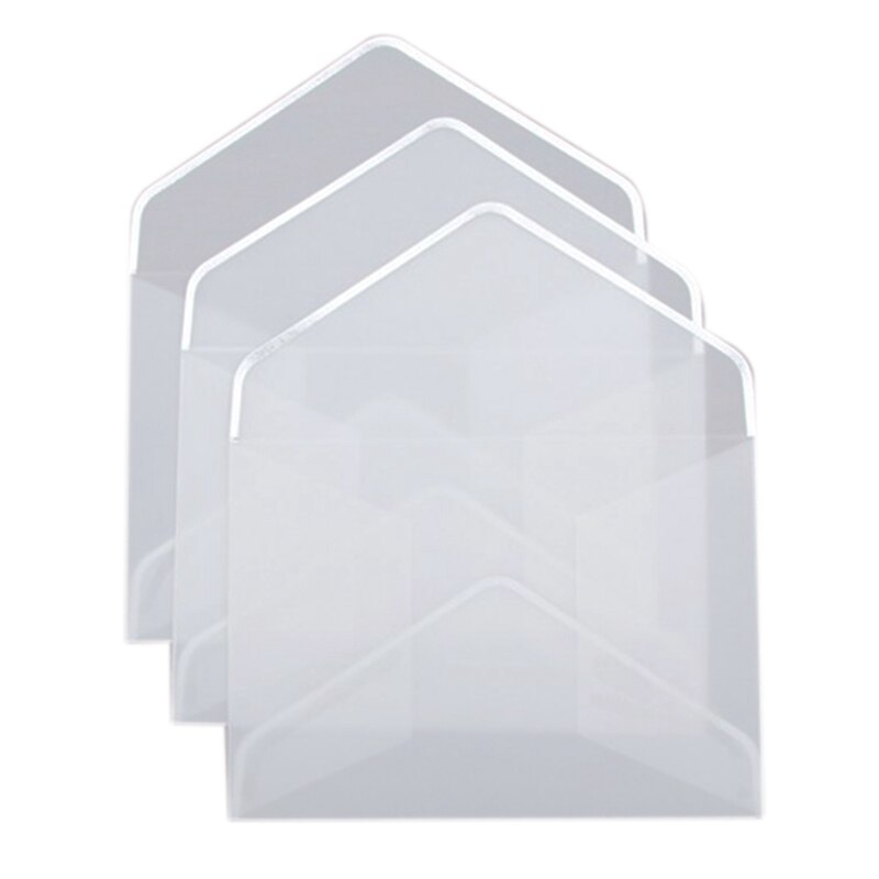 20Pcs/Set Stamping Printing Paper Envelope Transparent Paper Envelope Wedding Letter Invitation Anniversary: Clear