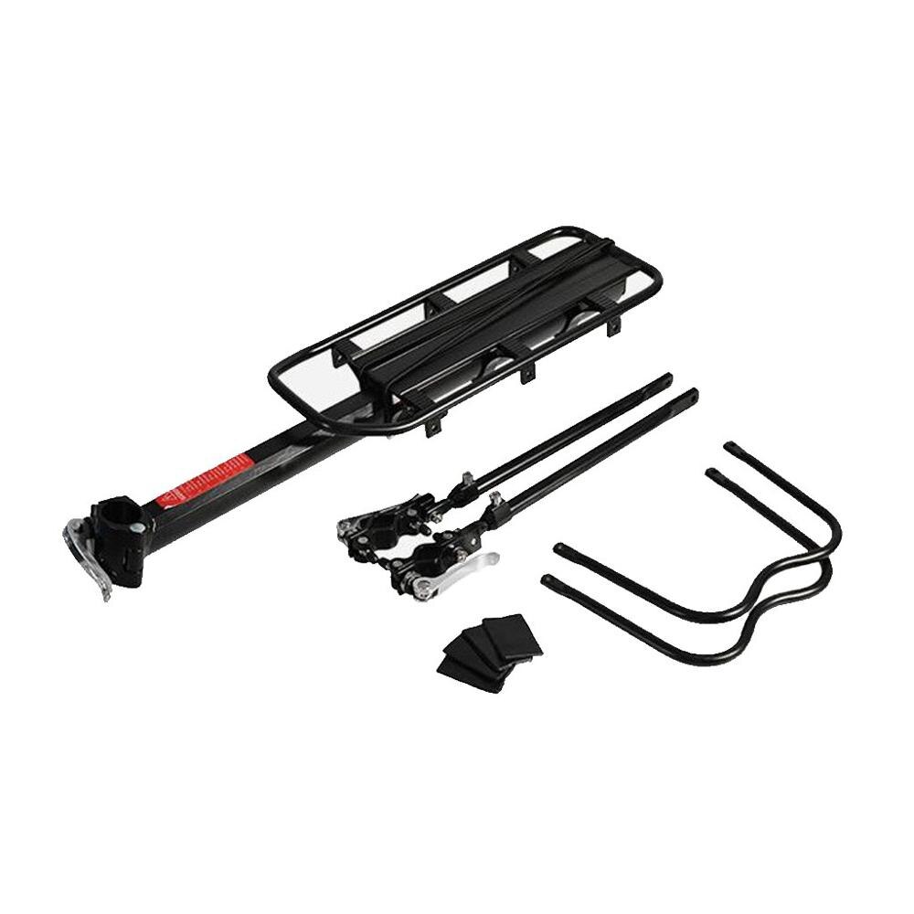 80kg Fietsenrek Bagage Bagagedrager Fiets Cargo Rack Quick Release Verstelbare Legering Fiets Carrier Fiets Plank Rekken j29: Default Title