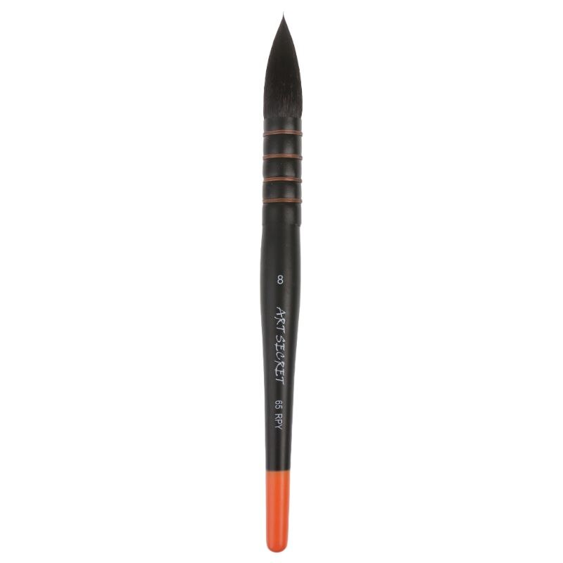 Pincel de madera para pintar con pelo de ardilla, pincel de acuarela, suministros artísticos, dibujo de pintura: 8