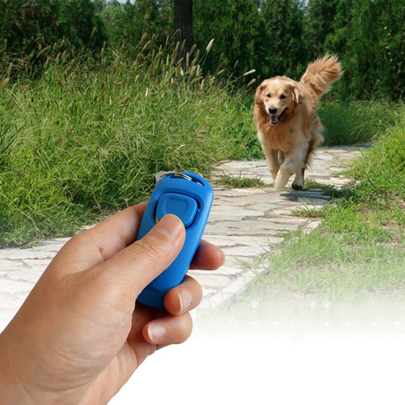 Dog Training Whistle Clicker Pet Dog Trainer Help Guide With Key Ring Treat Bags Dog Supplies