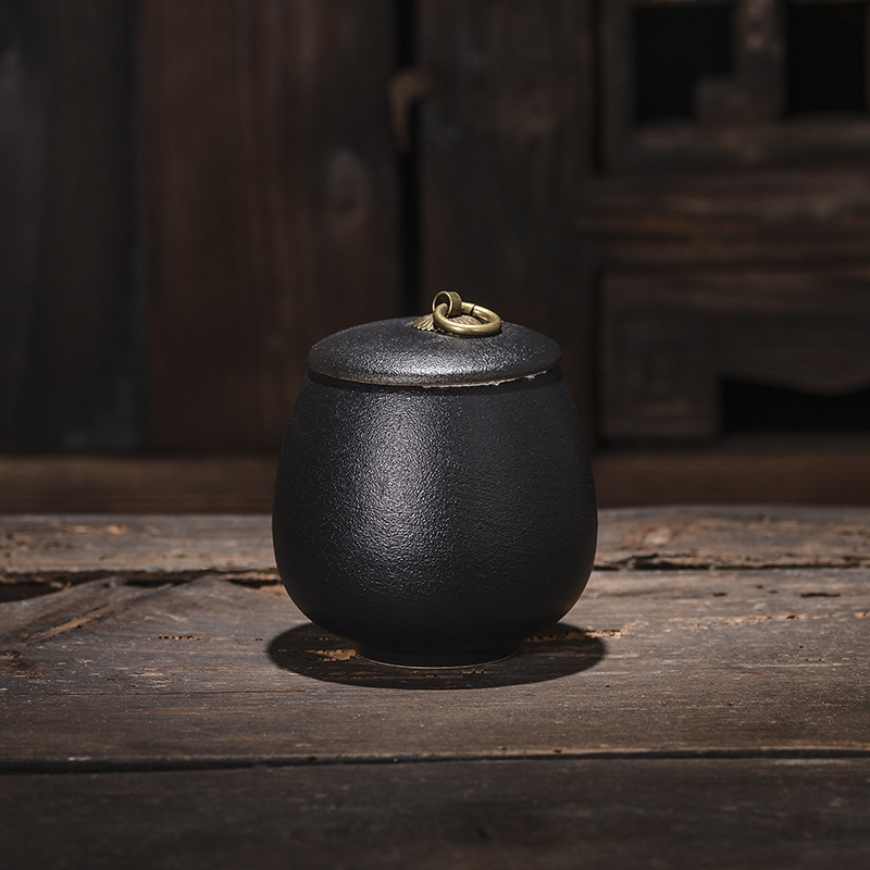 Słoik na herbatę ceramiczny, do kawy, do żywności, szczelny, do gospodarstwa domowego, odporny na wilgoć, do przechowywania, przenośne pudełko podróżne, pojemnik do przechowywania, do domu: Srebrny