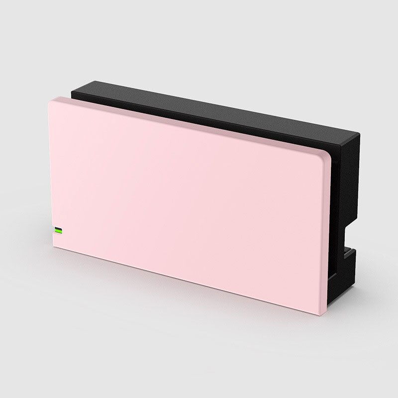 Dekorative Vorderen Platte Schutzhülle Für Nintendo Schalter TV Lade Dock Station Basis Süßigkeiten Farbe Ersatz Frontplatte Fall: Pink