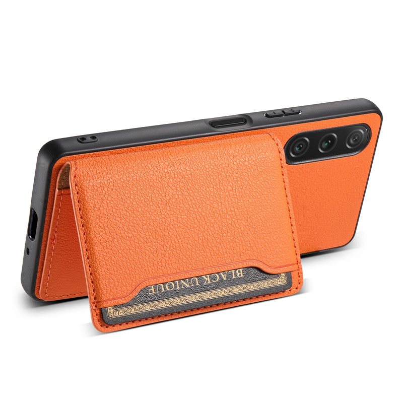 EUCAGR-funda de teléfono tipo billetera de cuero PU multifuncional de lujo, funda para Sony Xperia 1 5 10 IV 1V 10V 5III, funda con tarjetero