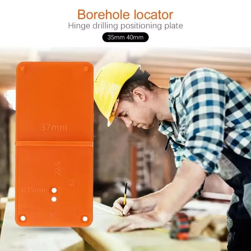 Scharniergat Boren Gids Positionering Mark Sjabloon 26/35/40mm Scharnier Installatie Jig Deur Kast Scharnier Gat Locator Houtbewerking
