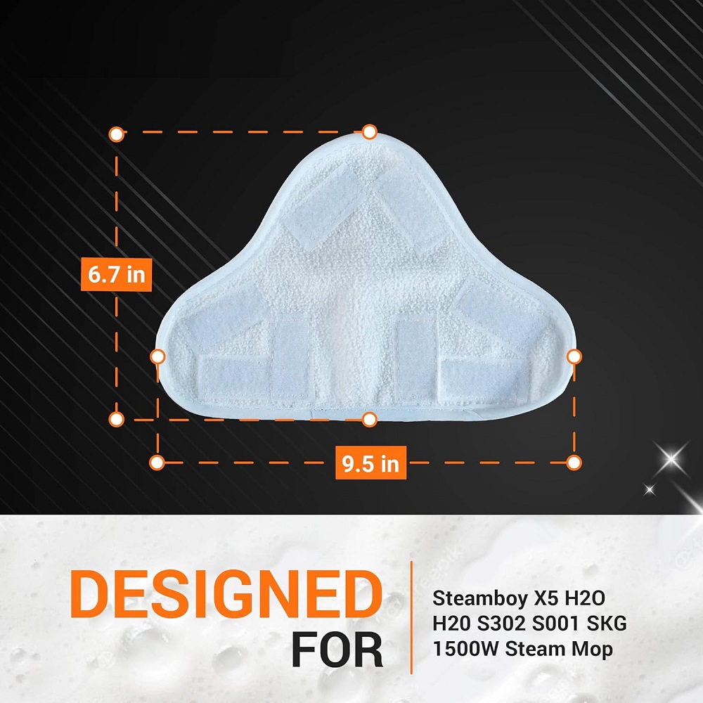 8-pack vervangende pads compatibel met H2O H20 Steam Mop X5 - Microvezel Steam Mop Pads Floor