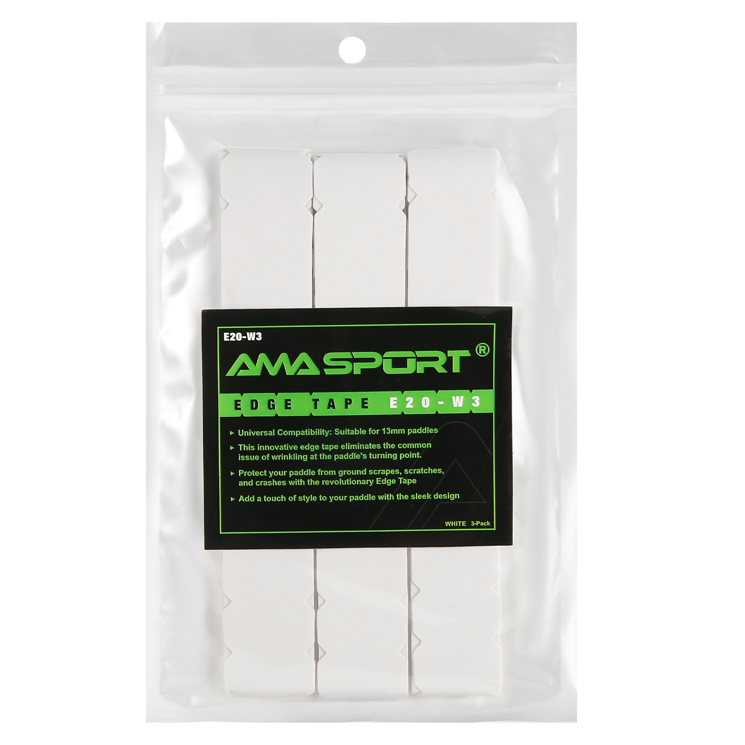 AMA SPORT Pickleball Paddle Protection Tape Gradient Color-Racket Edge Protection Tape -Fit Perfectly Curved Edge -No Wrinkling