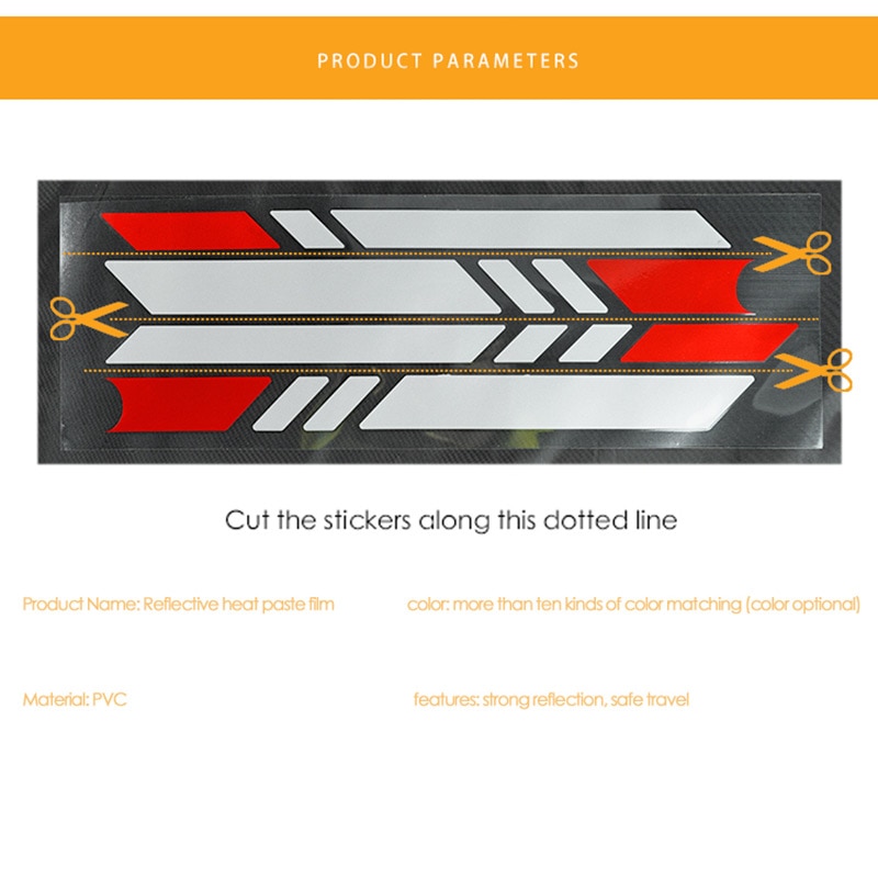 for Xiaomi M365 Scooter Electric Scooter Reflective Sticker Night Safety Stickers Reliable Waterproof Bicycle Driving Stickers