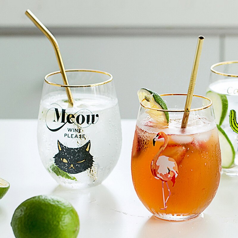 1/2/4pcs Stainless Steel Straw Reusable Metal Drinking Straw With Cleaner Brush For Home Party Barware Bar Accessories ^1