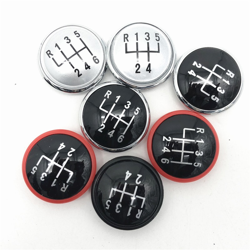 5/6 Speed Car Gear Shift Knob Case Stick Emblem Badge Cap Covers for VW Volkswagen Golf Jetta MK3 MK4 GTI Bora POLO IBIZA CADDY