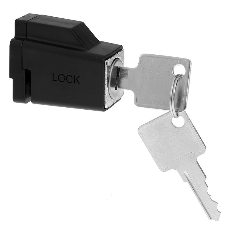 Aluminum Alloy Door Window Security Lock Window Restrictor Locks Sliding Window Lock Child Safety with 2 Keys: Black