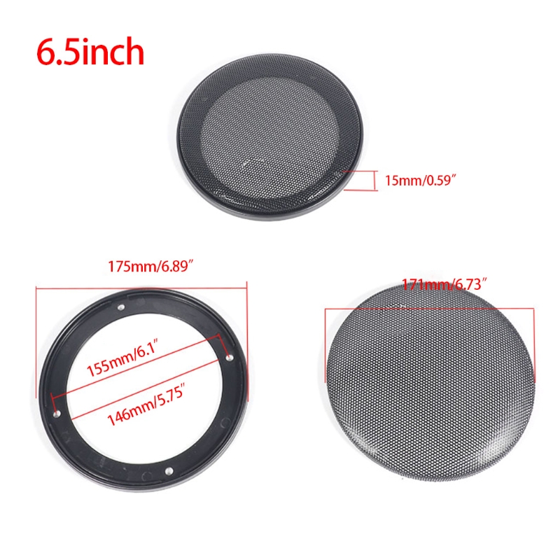 Bilhøyttalergrill subwoofer 4 tommer 6.5 tommer 6 x 9 grill høyttaler for beskyttelsesmaske høyttaler beskyttelsesnett