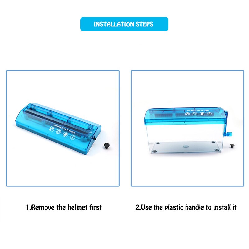 A4 9 "Manual Hand Papier Shredder Document Bestand Handgemaakte Straight Snijmachine Tool voor School Office Thuisgebruik