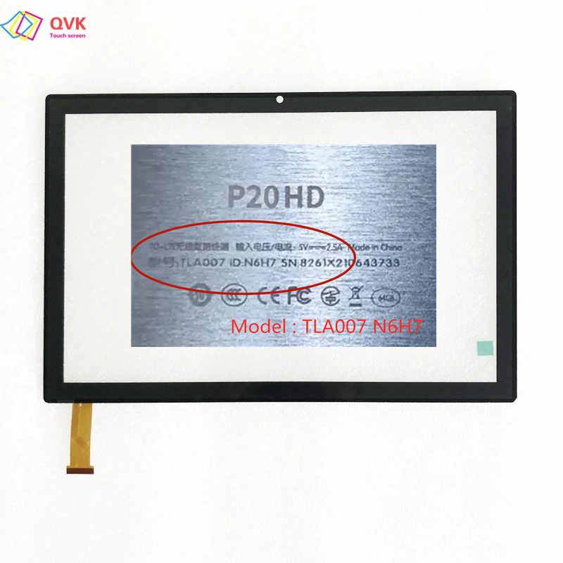 + Rahmen 2,5 D 10,1 zoll Für Teclast P20 HD P20HD Tablet PC kapazitiven touch screen digitizer sensor glas panel P20HD TLA007 N6H7