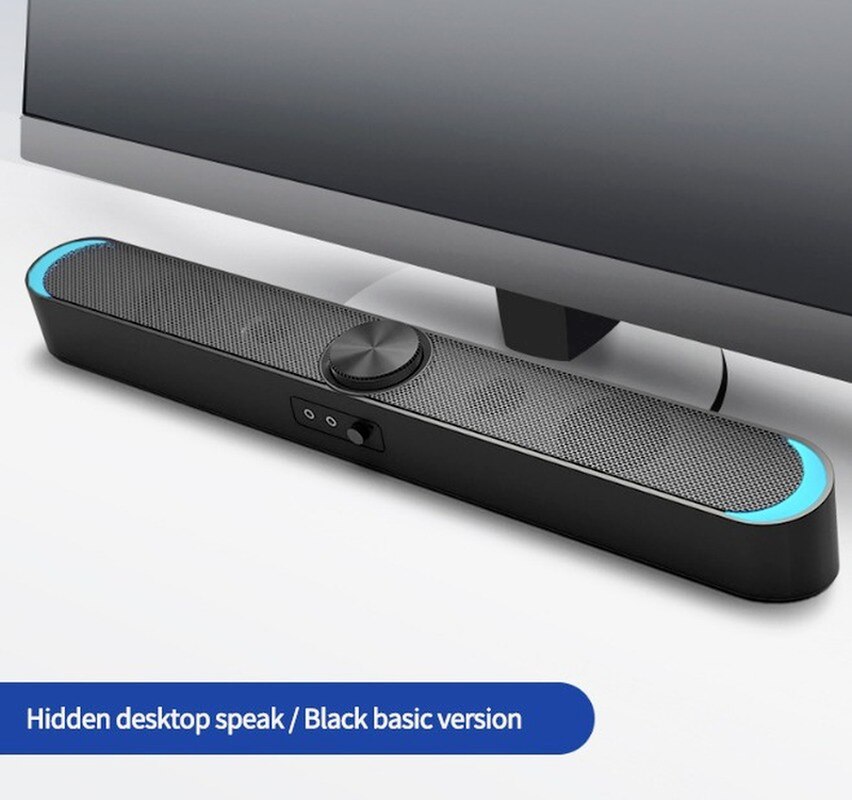 Sound Box Mini USB Powered Computer Wireless Bluetooth Speakers Desktop PC Laptop Notebook Sound Bar Stereo Subwoofer with Mic
