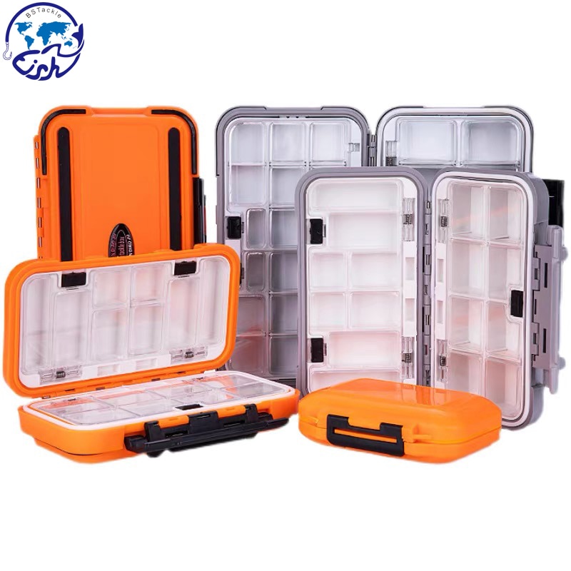 Waterproof Fishing Tackle Box Double-sided Opening And Closing Bait Box Multi-function Hook And Bait Box Accessories