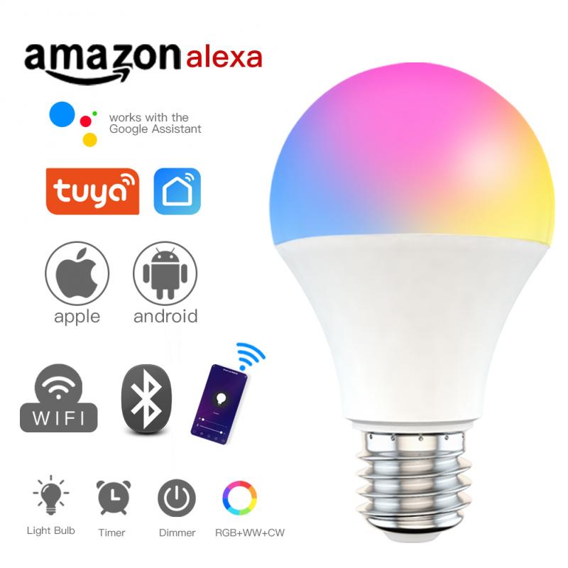 Dimbare 9W B22 E27 Wifi Slimme Lamp Led Lamp Tuya/Smart Leven App Controle Wake Up Smart magische Lamp