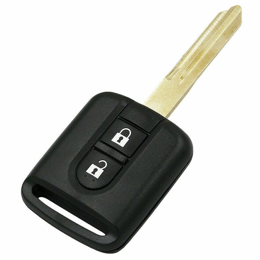 2 Buttons Replacement Car key Shell FOB For Nissan Qashqai Navara Micra NV200 Patrol Y61 2002