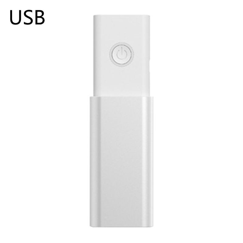 Draagbare, handzame led uv-ontsmettingslamp met intrekbare kiemdodende desinfectielamp voor thuis, kantoor, hotel en reizen: Zilver